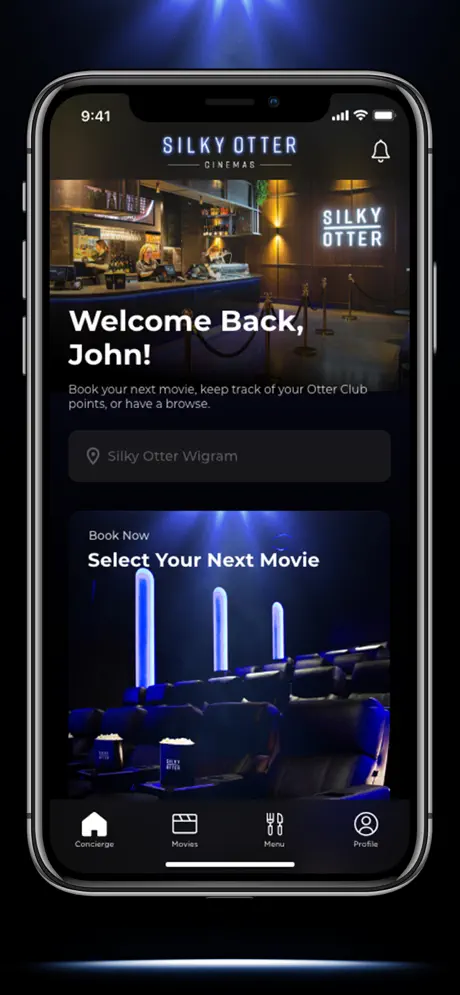 Image of Silky Otter Cinemas Mobile application